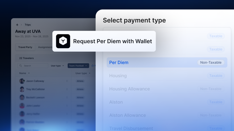 Non-Rev Share Payments in Wallet