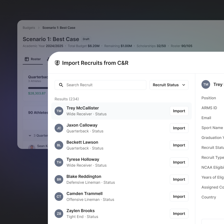 Recruiting → Roster, Automatically