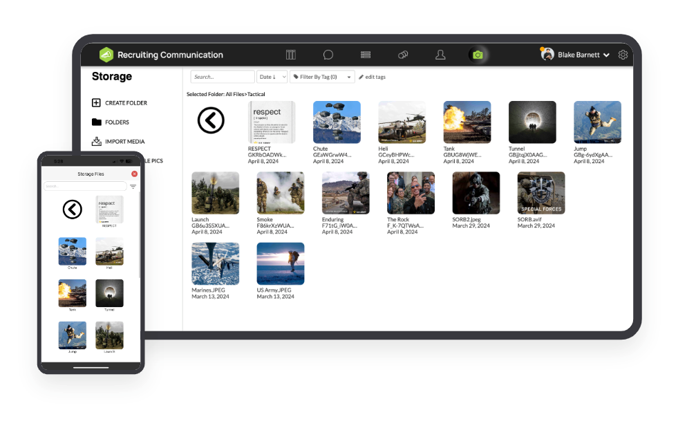Teamworks Recruiting Communication File Storage