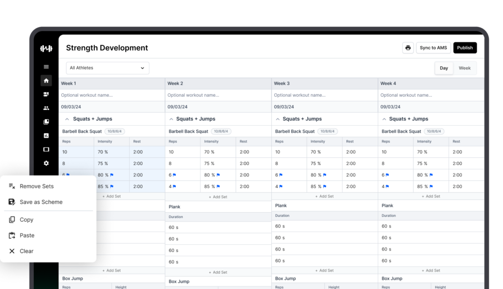 Teamworks S&C Web Platform